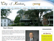 Tablet Screenshot of kentoncity.com